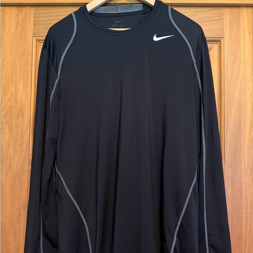 Nike Black Long Sleeve Performance Top